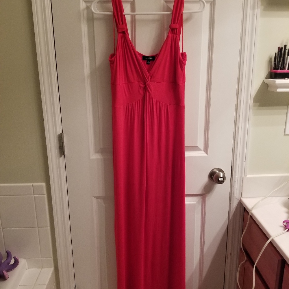 Bright red maxi